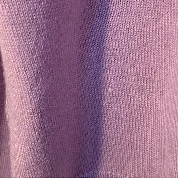 WORTHINGTON Sequence Bead Lavender Cardigan Faux Gem Buttons Women 1X. - Picture 7 of 12